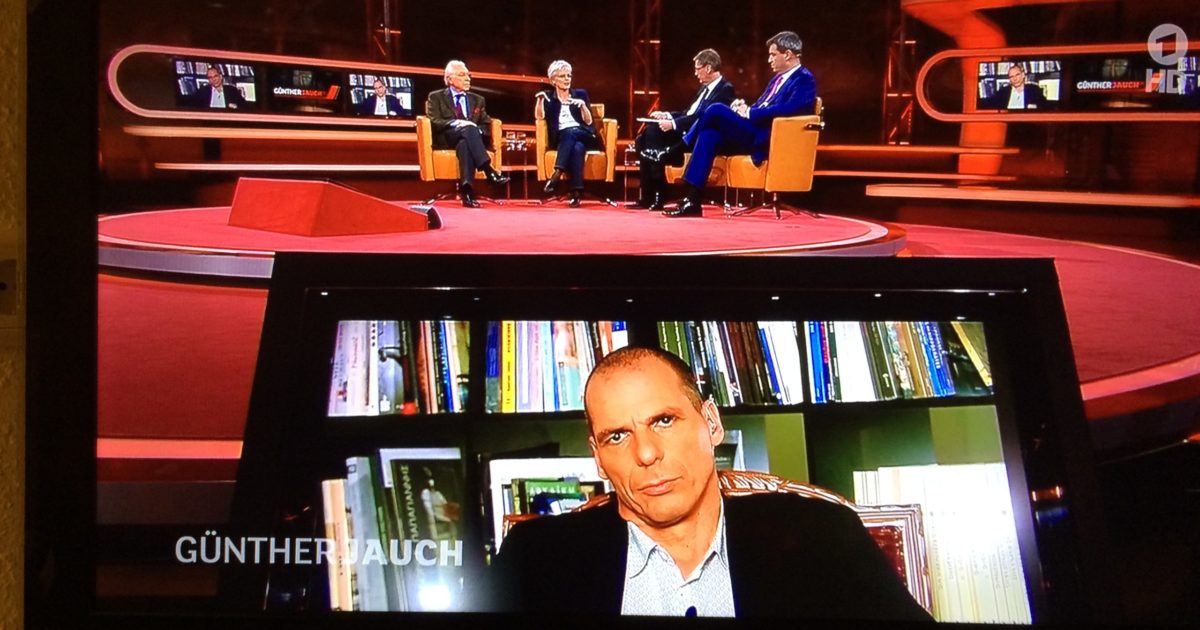 Yanis Varoufakis bei Günther Jauch